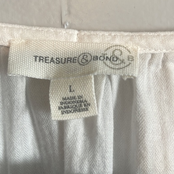 Treasure & Bond Texture Stripe Puff Sleeve Tunic - Picture 4 of 5